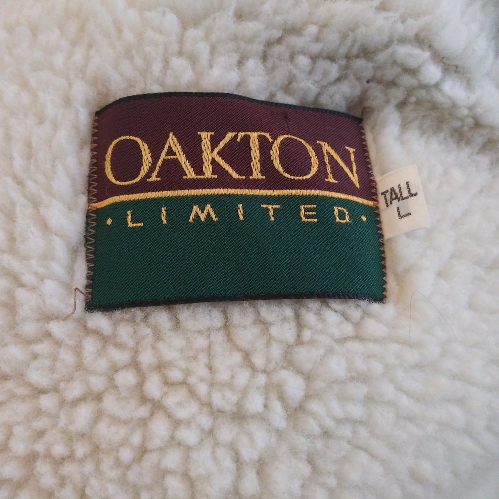 Oakton Limited Sz L Tall Leather Suede Shearling - Picture 8 of 8